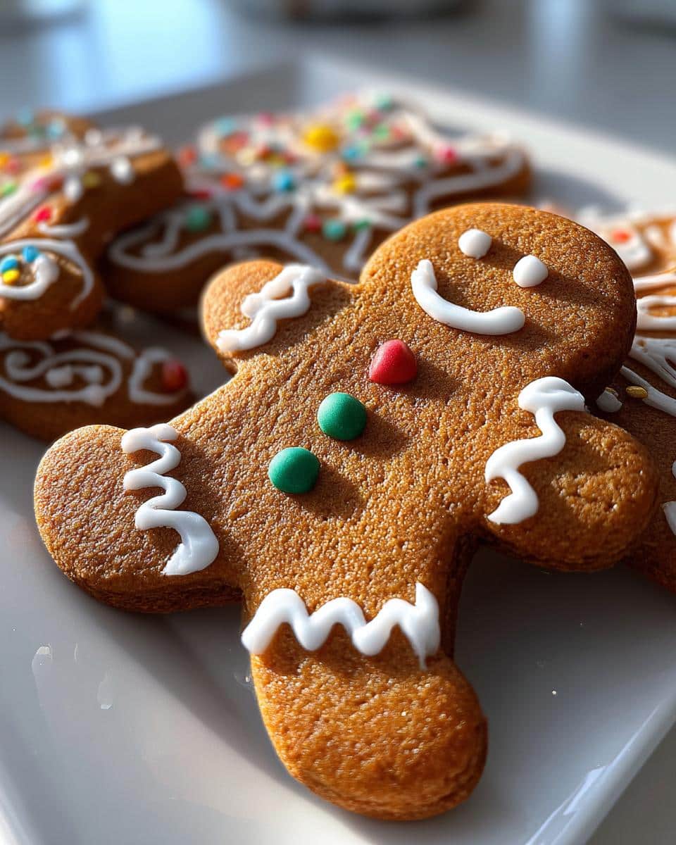gingerbread man cookies - detail 3