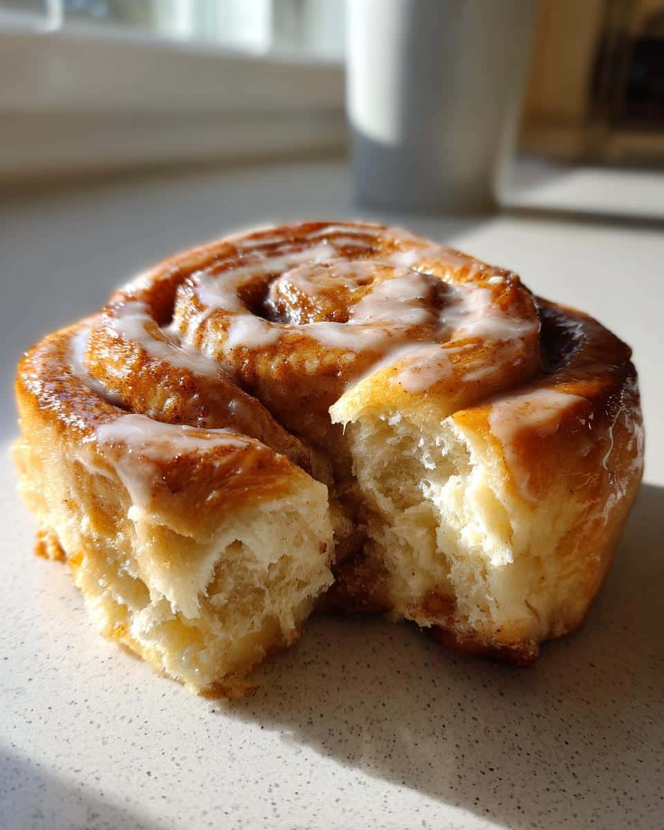 homemade cinnamon rolls - detail 1