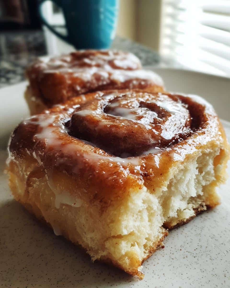 homemade cinnamon rolls - detail 2