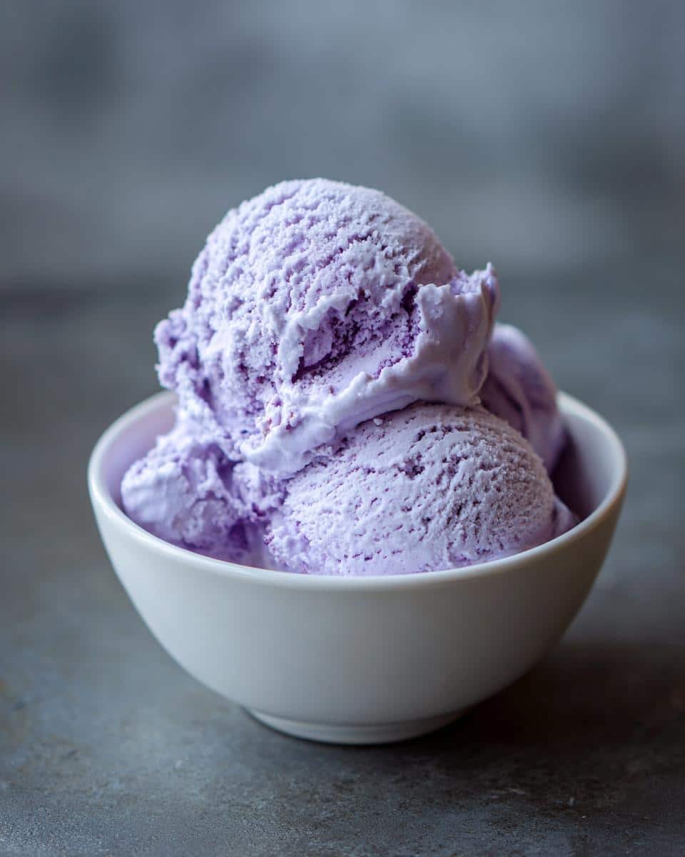 lavender ice cream - detail 2