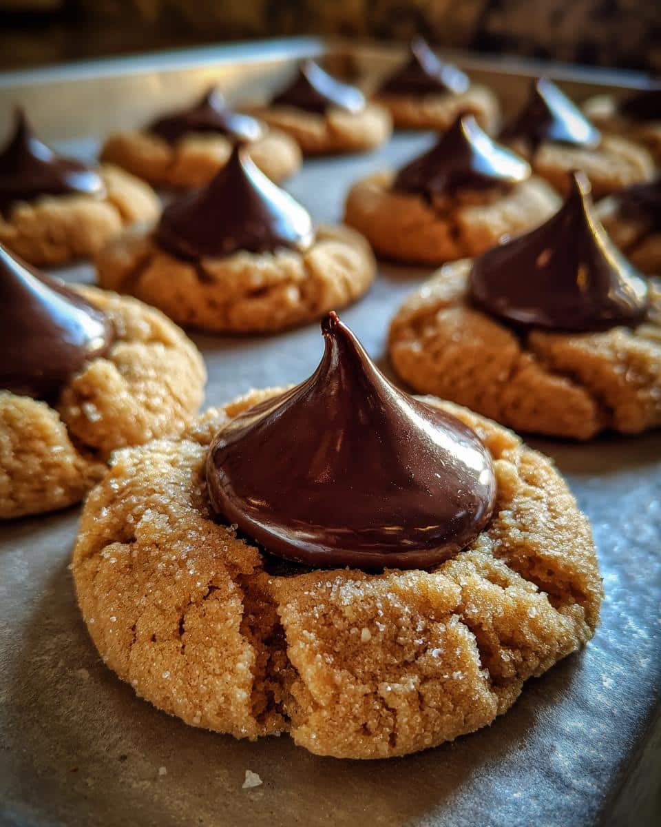 peanut butter blossom cookies - detail 2