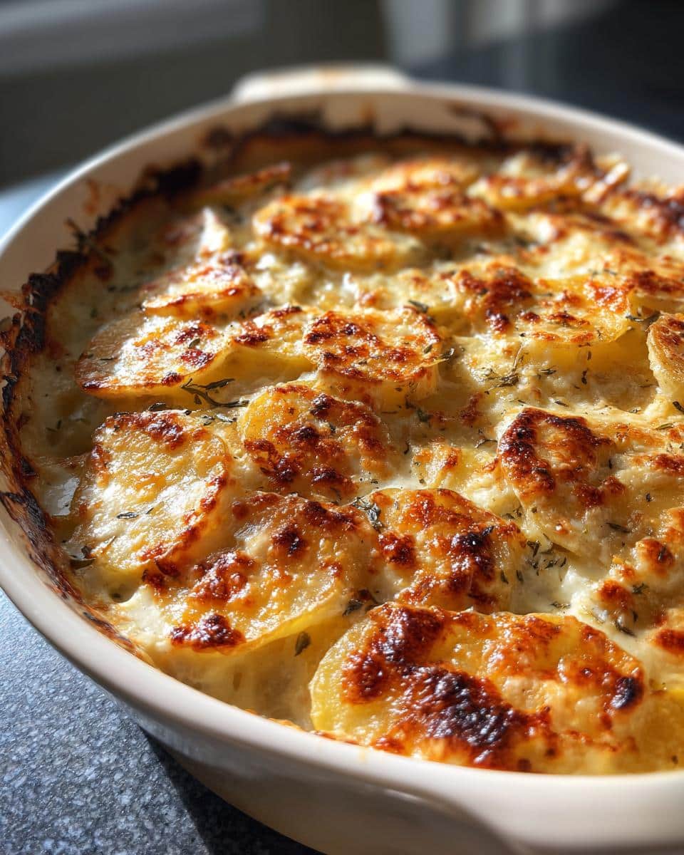 scalloped potatoes - detail 2