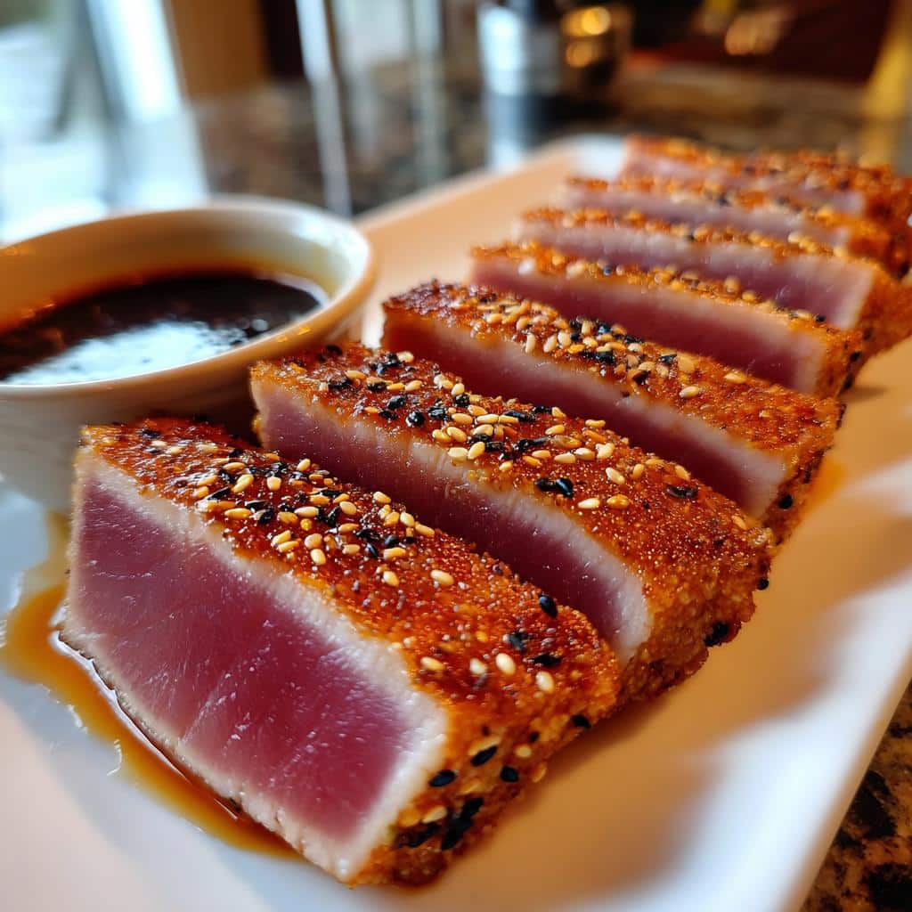 seared ahi tuna - detail 1