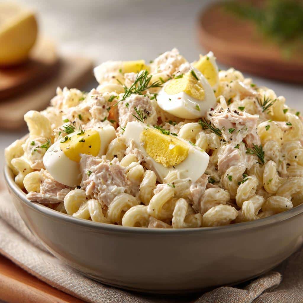 tuna macaroni salad - detail 2