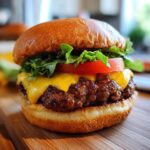 Air Fryer Burgers