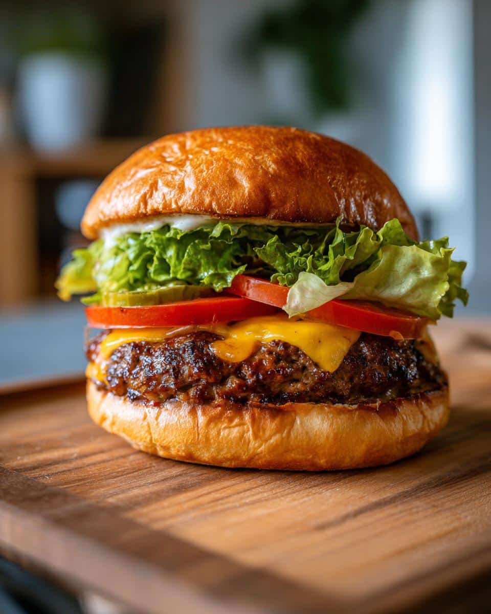 Air Fryer Burgers - detail 2