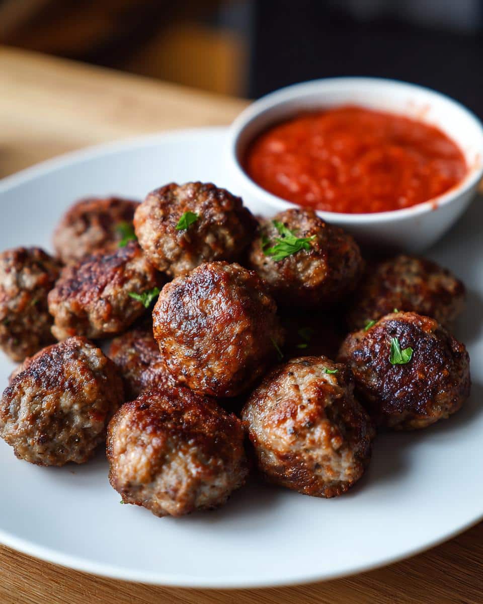 Air Fryer Meatballs - detail 1