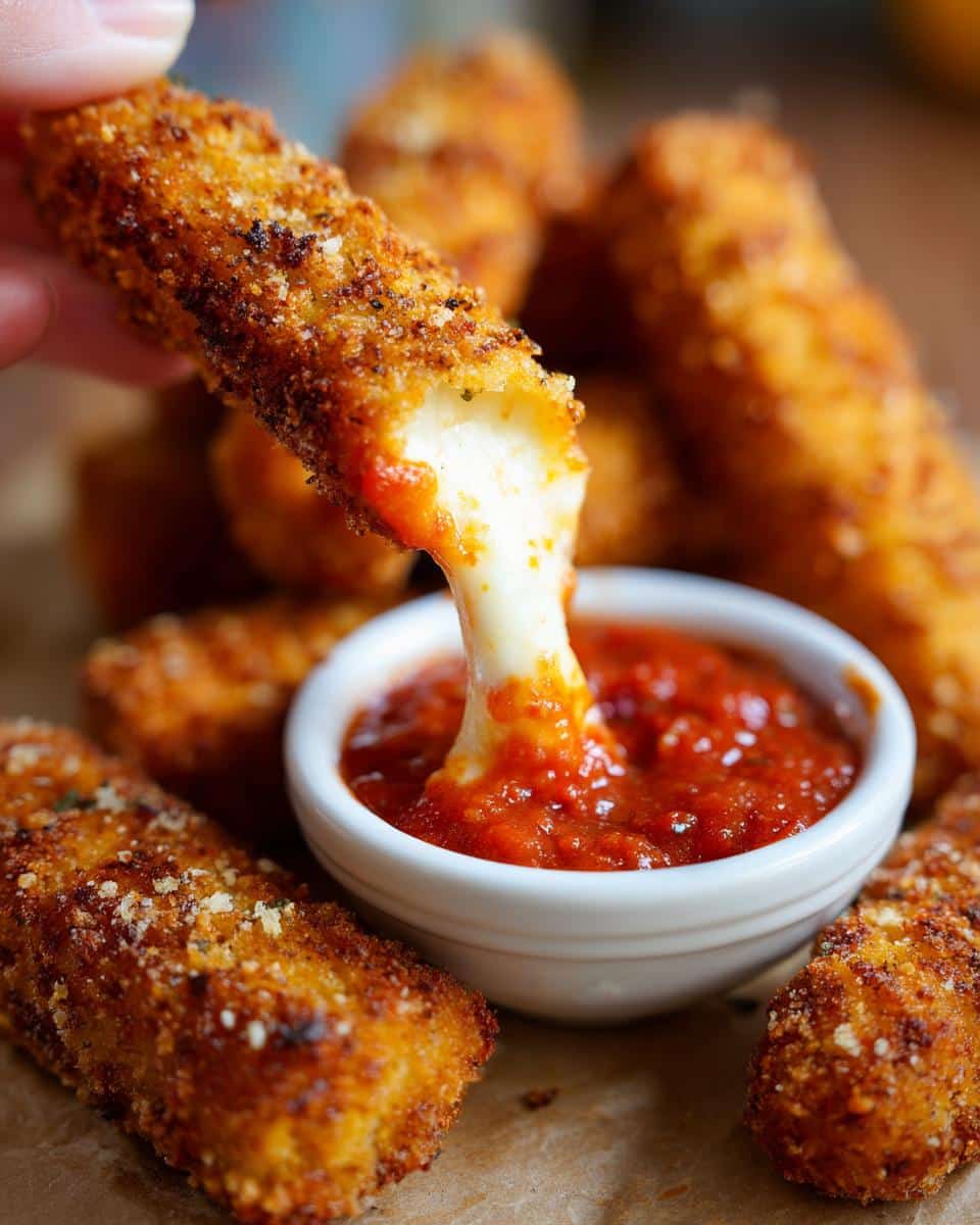 Air Fryer Mozzarella Sticks - detail 1