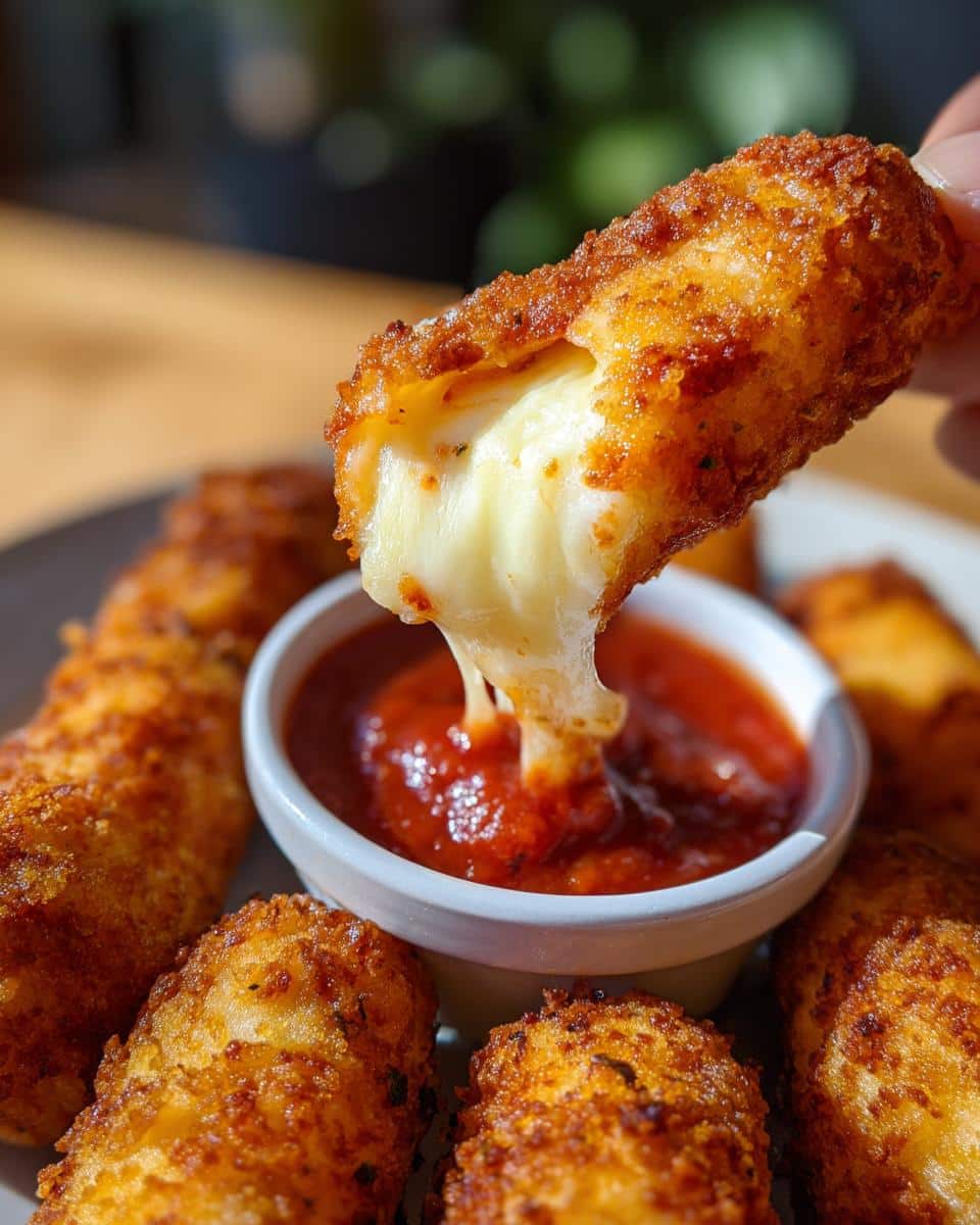 Air Fryer Mozzarella Sticks - detail 2