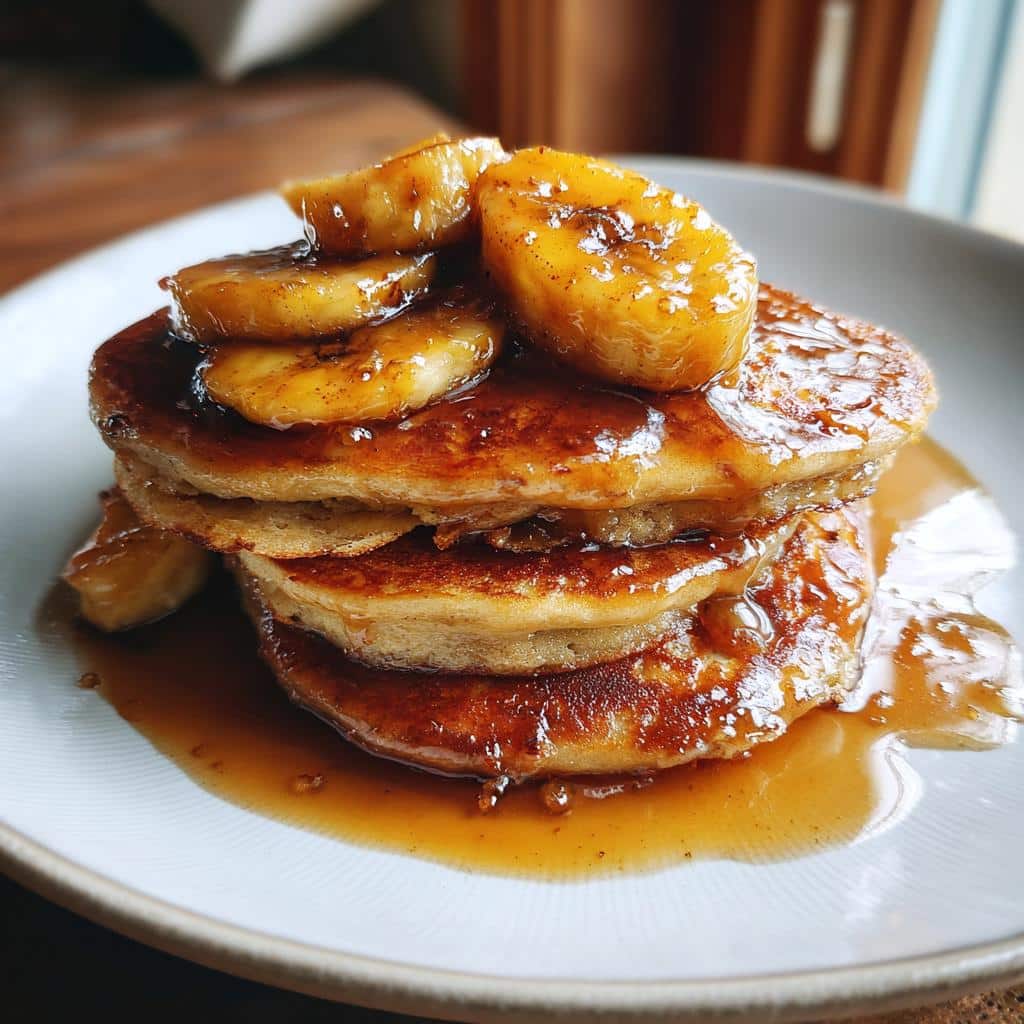 Bananas Foster Pancakes - detail 2