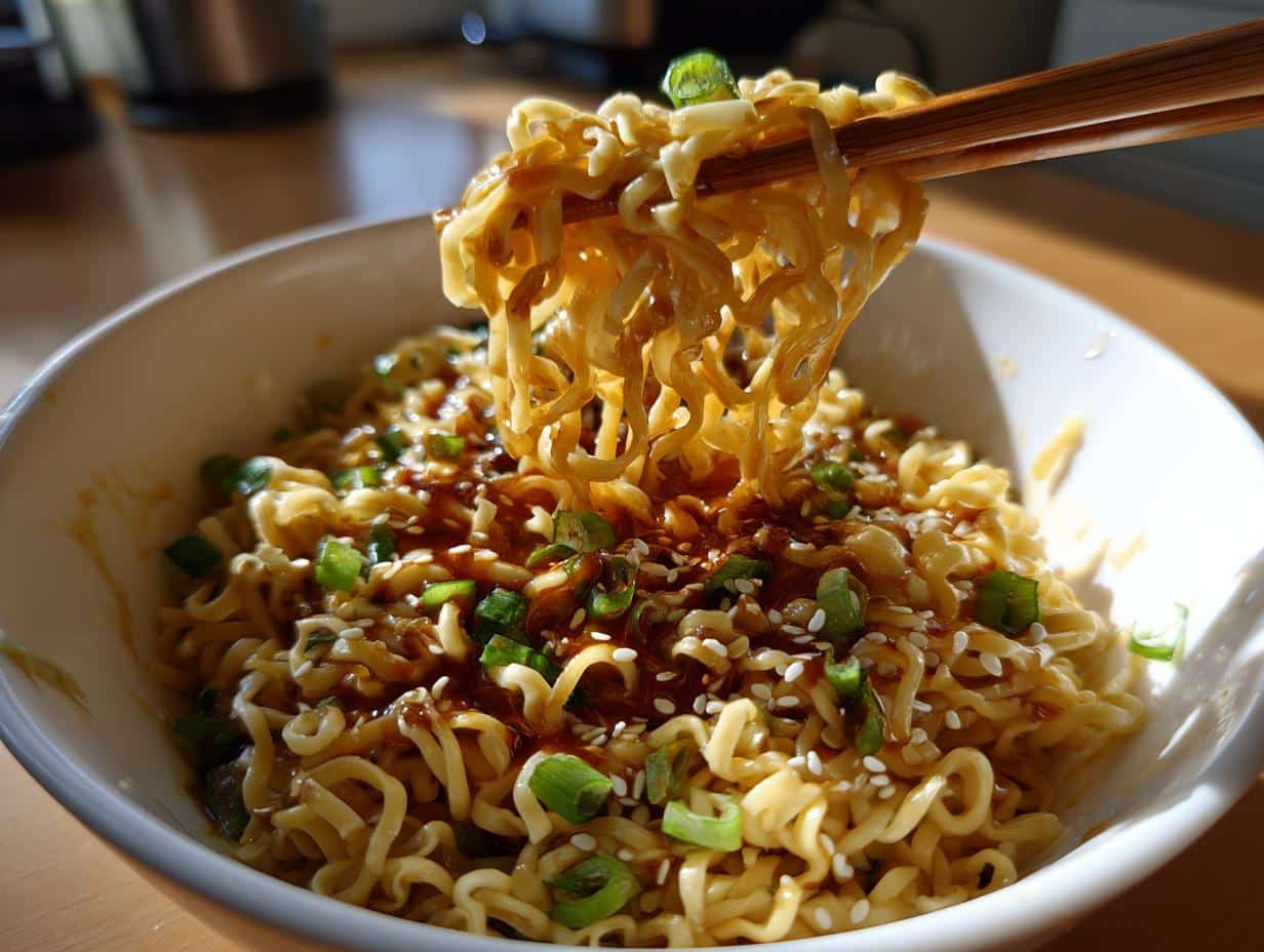 Buttered Ramen Noodles - Featured