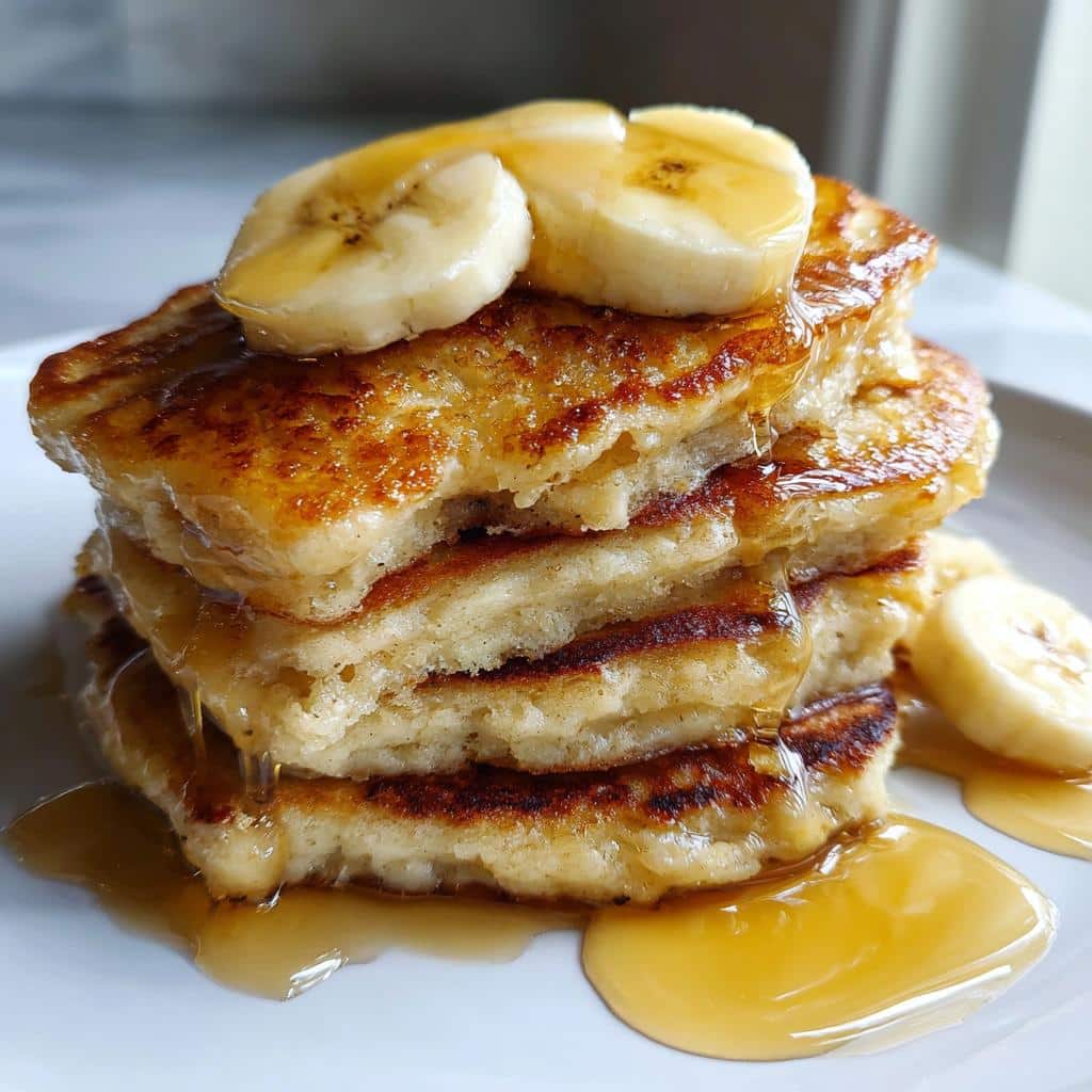Buttermilk Banana Pancakes - detail 2