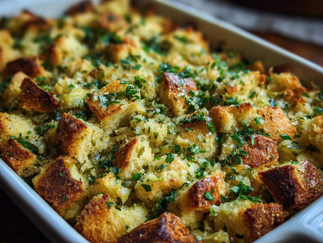 Buttery Herb Stuffing - Featured