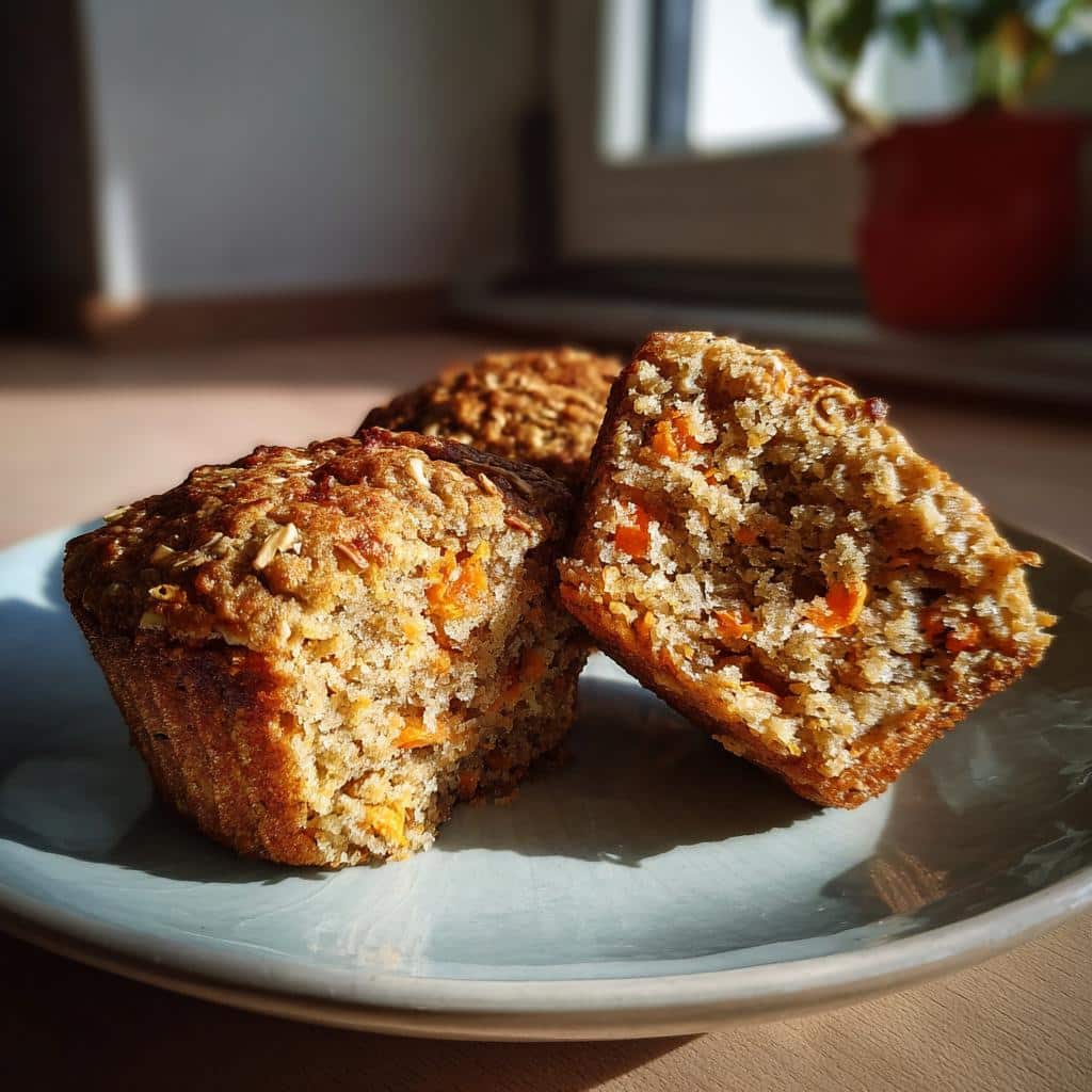 Carrot Oat Muffins - detail 1