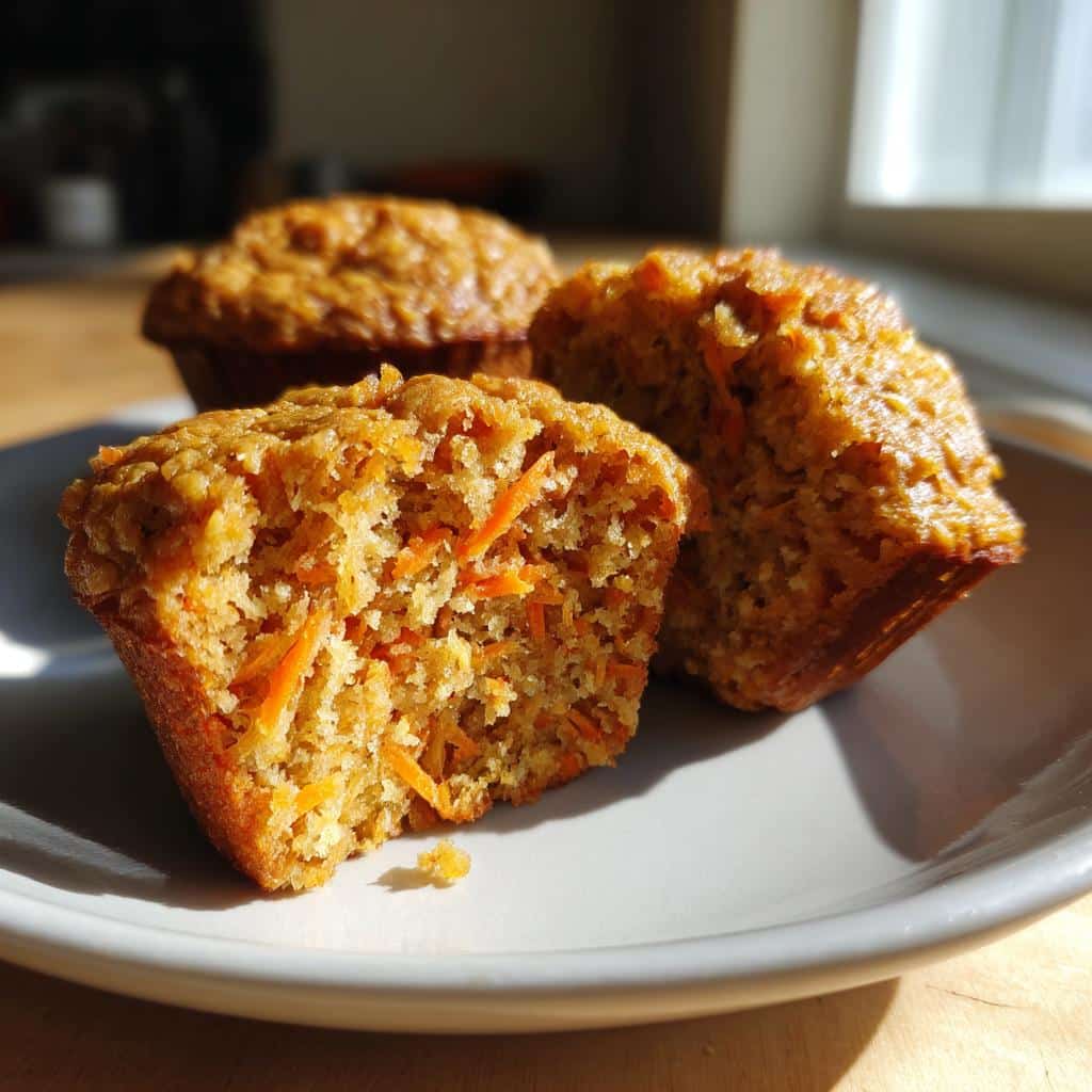 Carrot Oat Muffins - detail 2