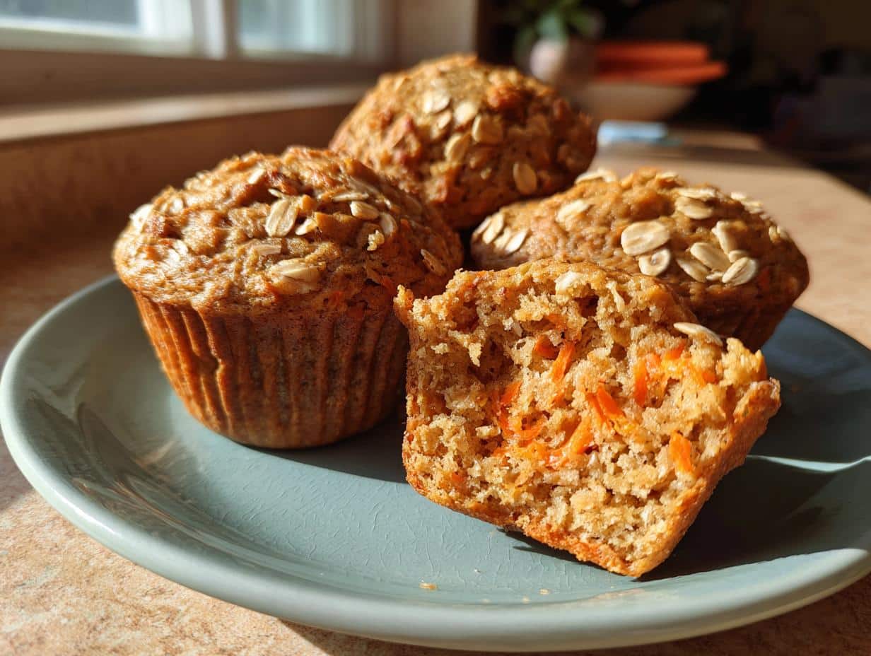 Carrot Oat Muffins