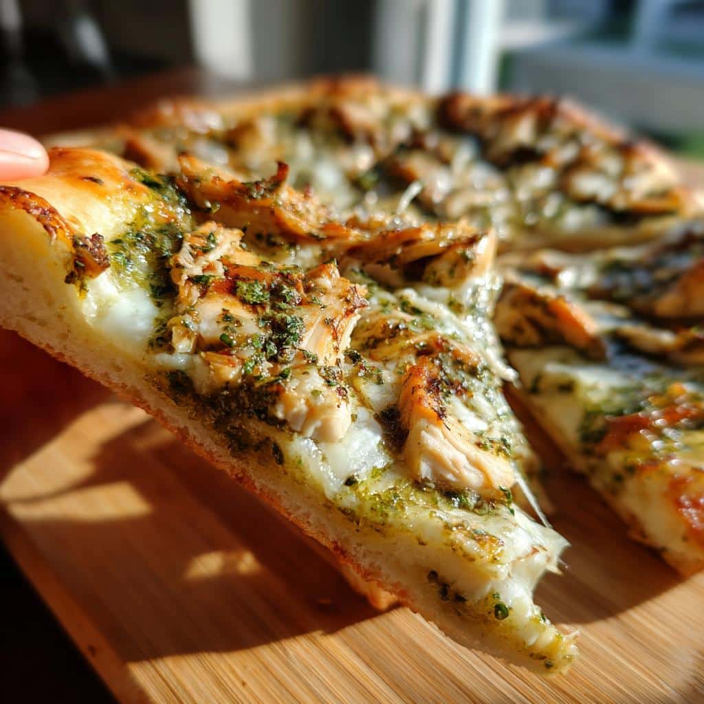 Chicken Pesto Pizza - detail 1