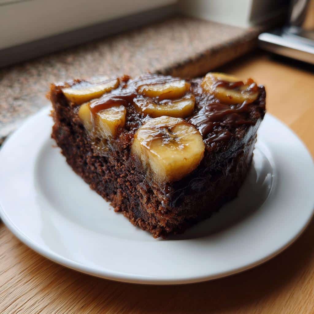 Chocolate Banana Upside-Down Cake - detail 1