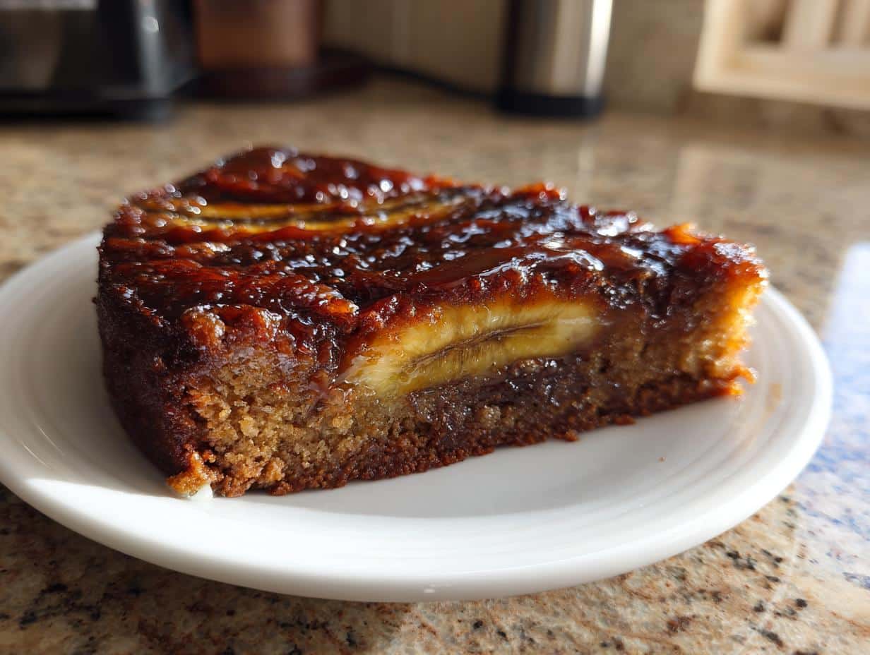 Chocolate Banana Upside-Down Cake