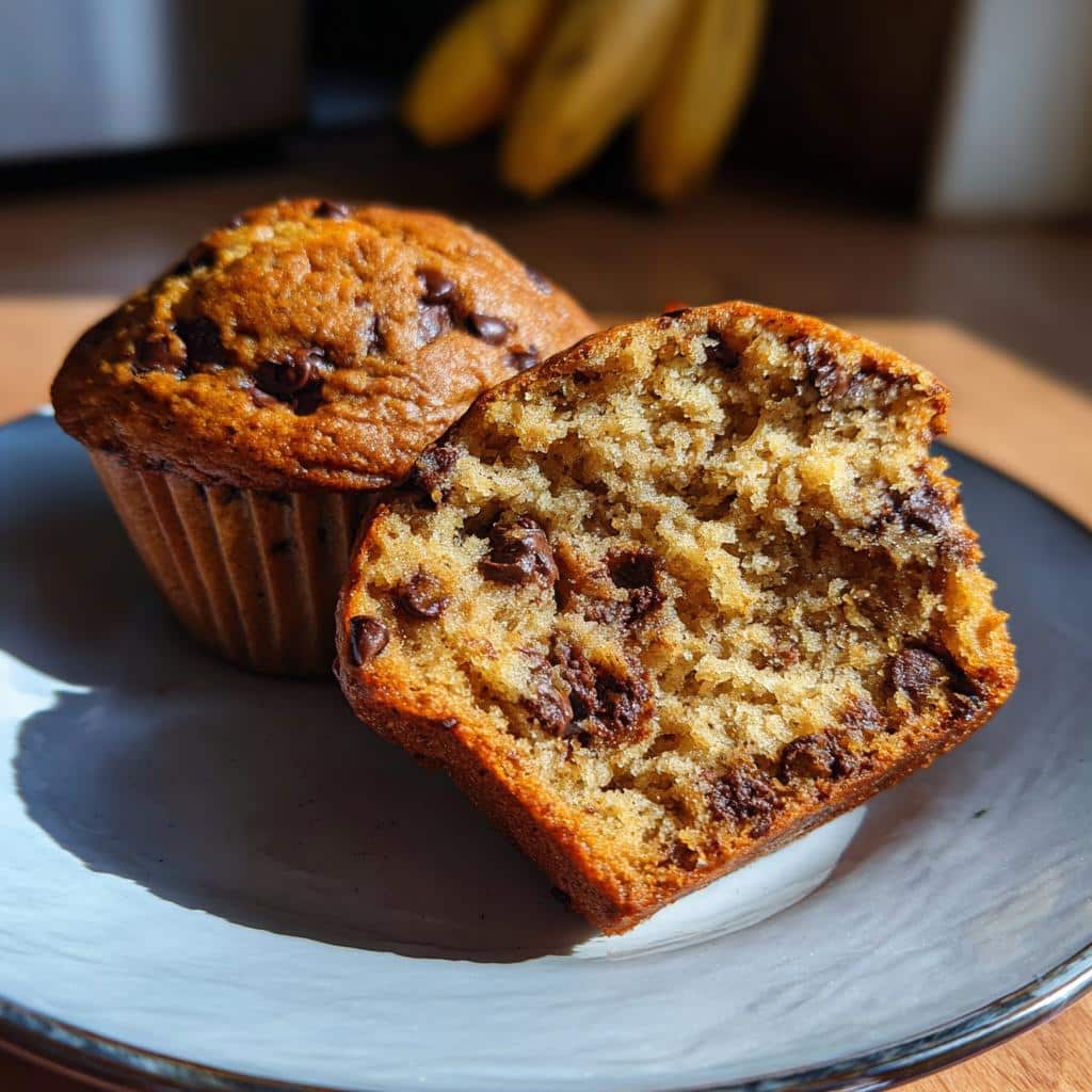 Chocolate Chip Banana Muffins - detail 1