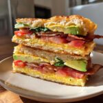 Cloud Bread Breakfast Sandwich - Tasty