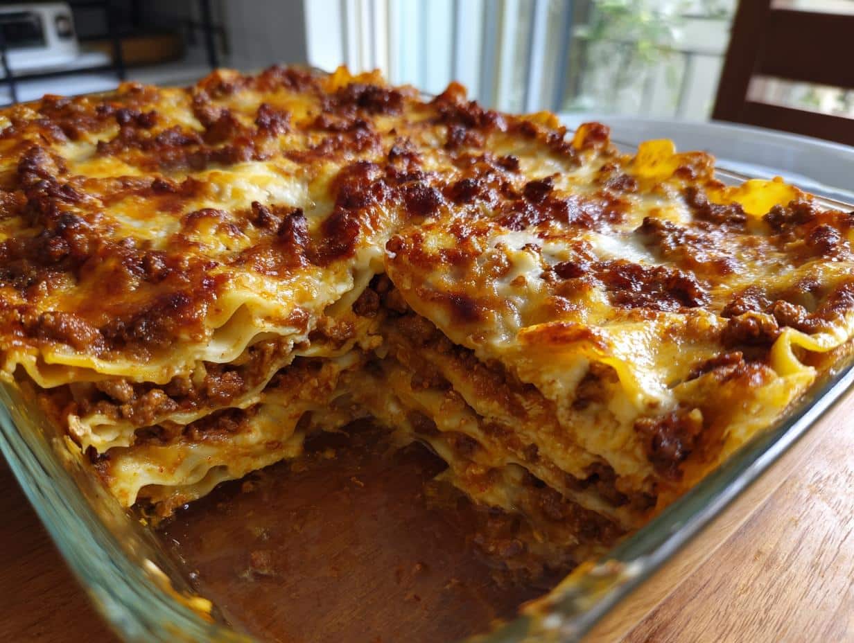 Dumpling Bake (Wonton Casserole) - Featured