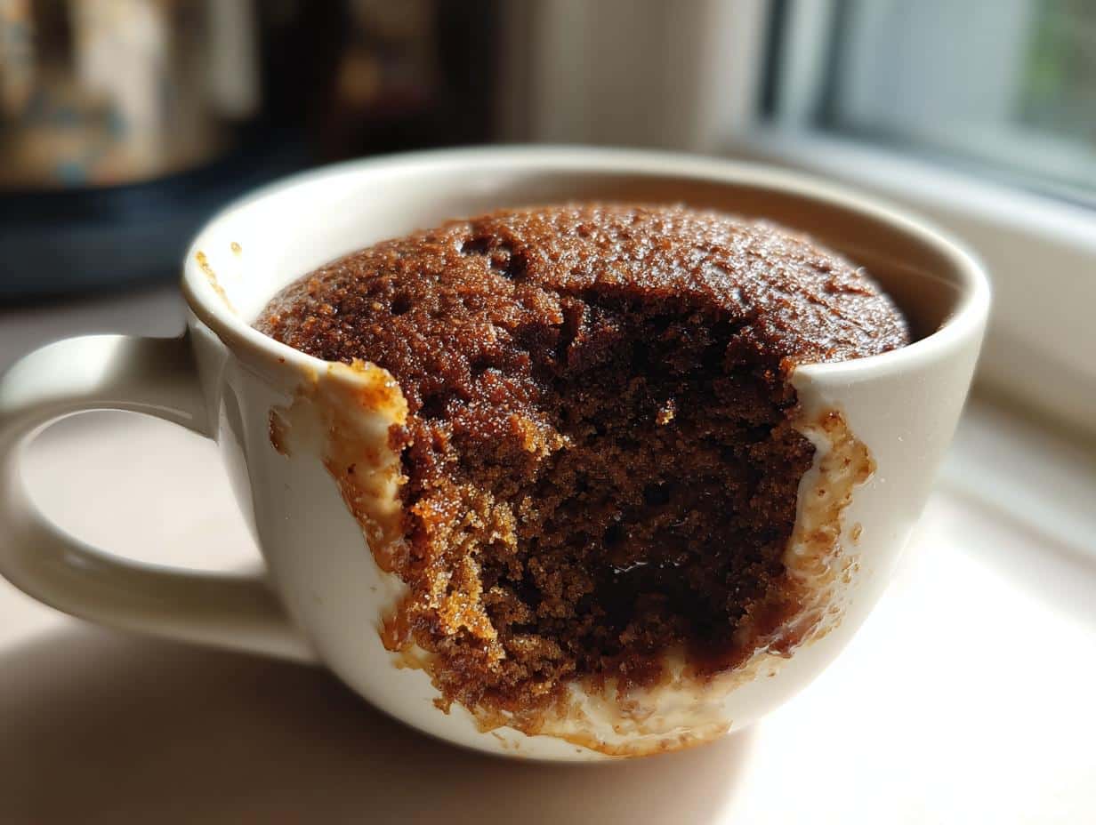 Gingerbread Mug Cake - Featured
