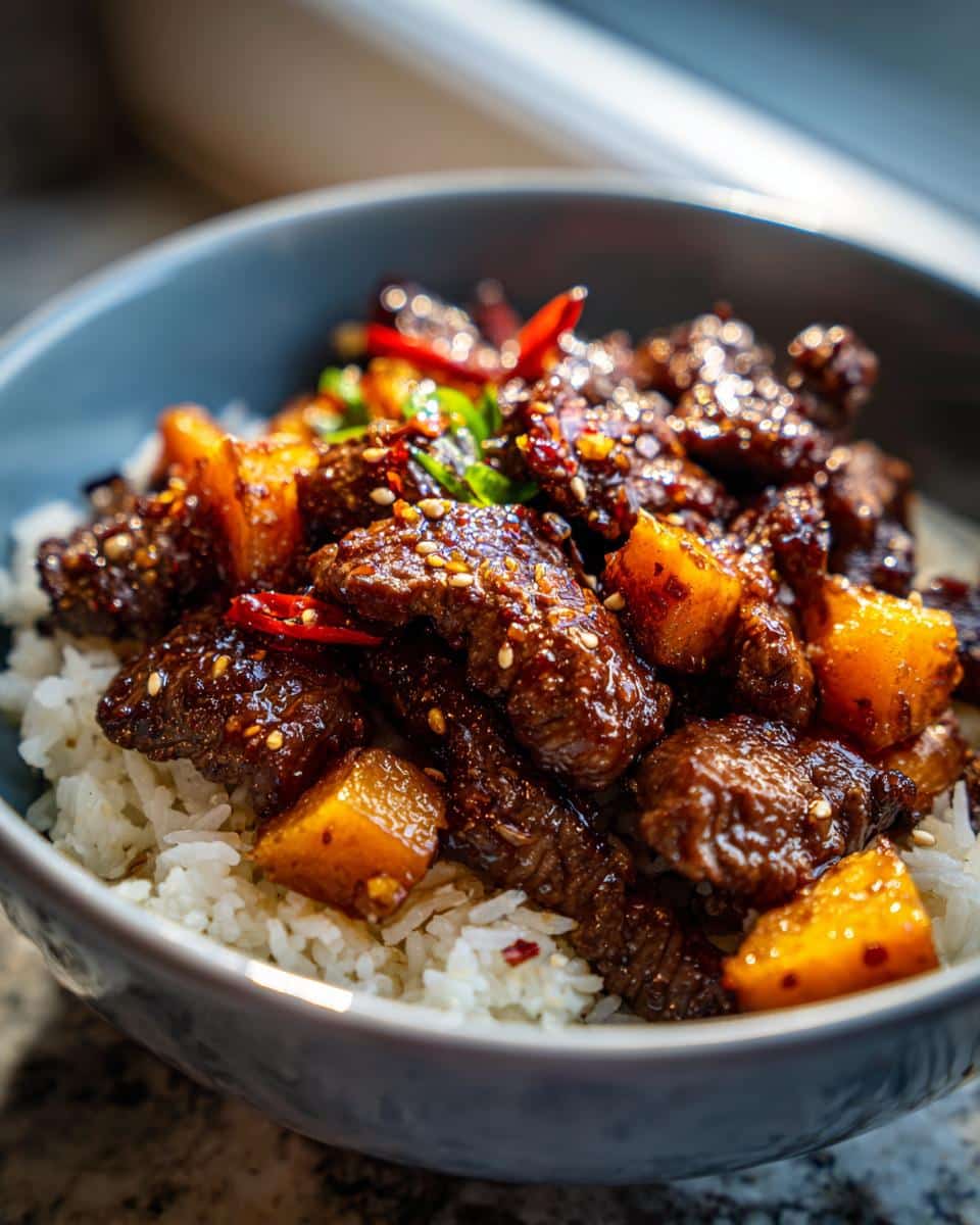 Hot Honey Sweet Potato Beef Bowl - Other 4