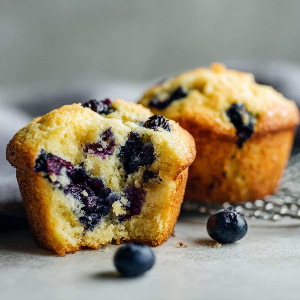 Lemon Blueberry Muffins - detail 1