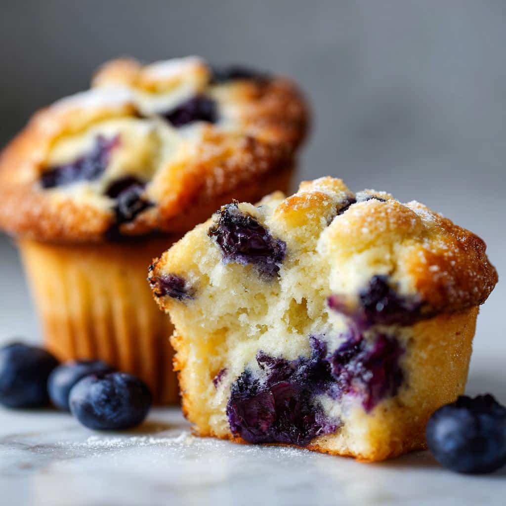 Lemon Blueberry Muffins - detail 2