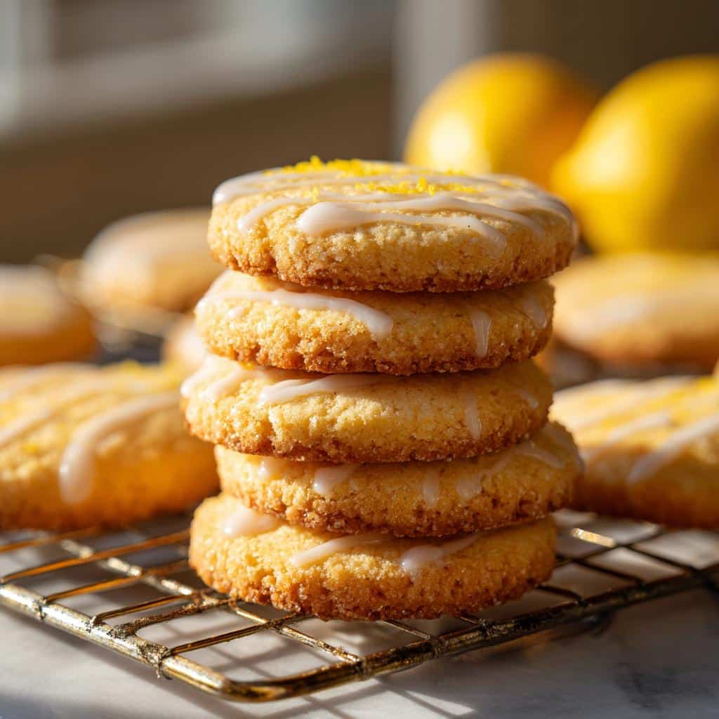 Lemon Shortbread Cookies - detail 2