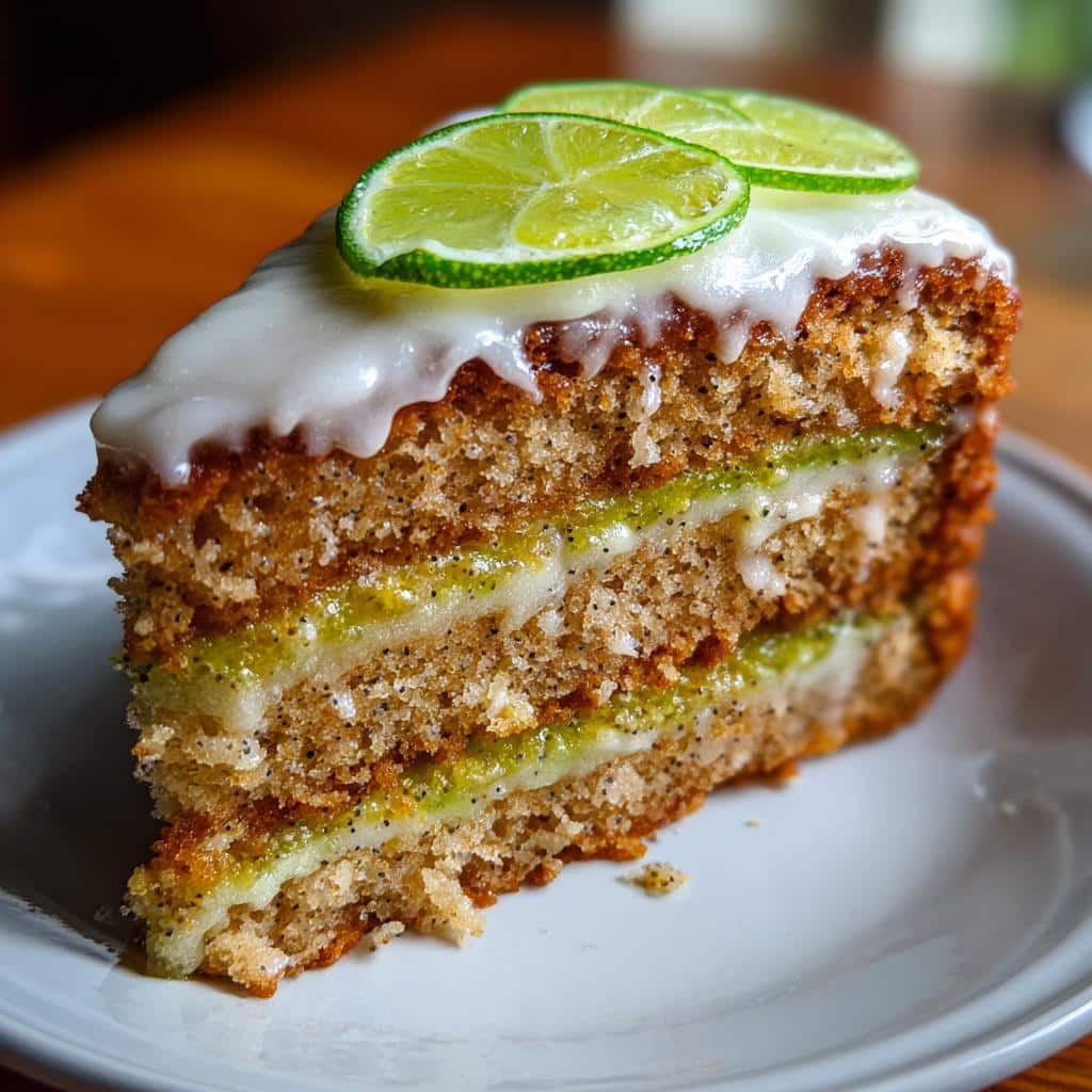 Lime Poppy Seed Cake - detail 2