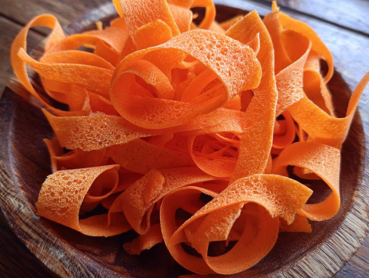 Raw Carrot Ribbon Salad - Featured