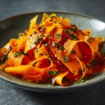 Raw Carrot Ribbon Salad - Tasty