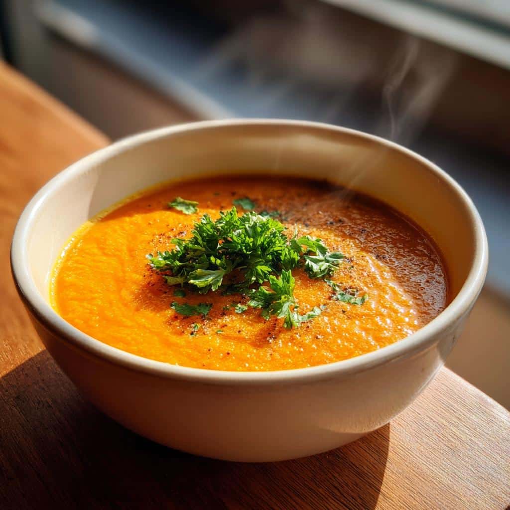 Roasted Carrot Soup - detail 1