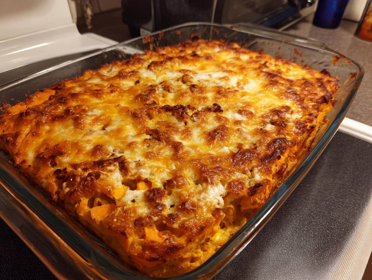 Sweet Potato & Cheese Bake - Featured