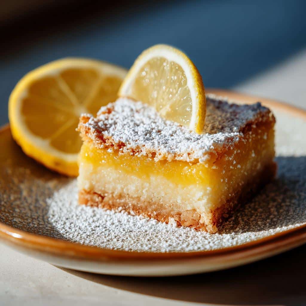 Vegan Lemon Bars - detail 1