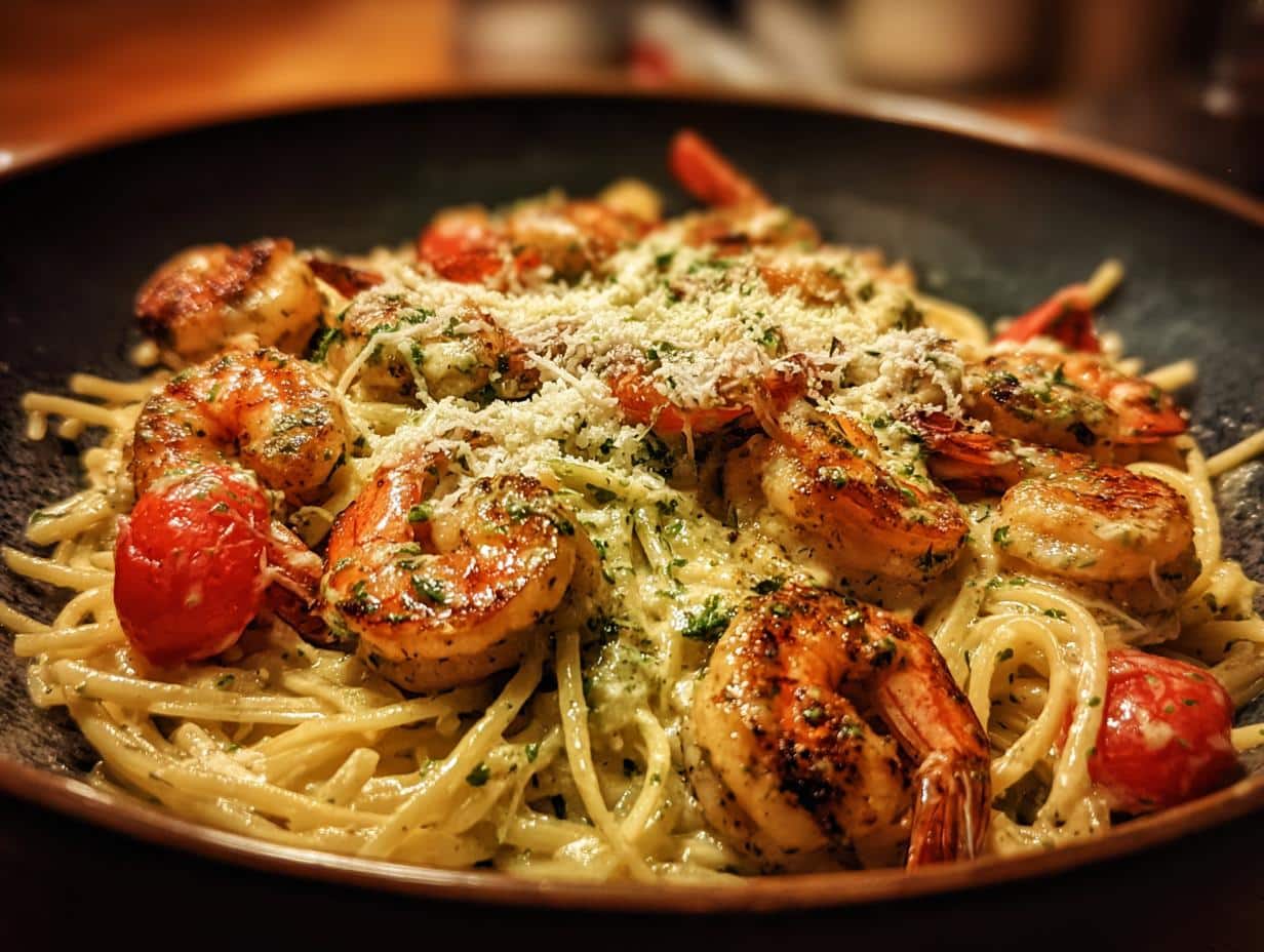 creamy cajun shrimp pasta - Featured
