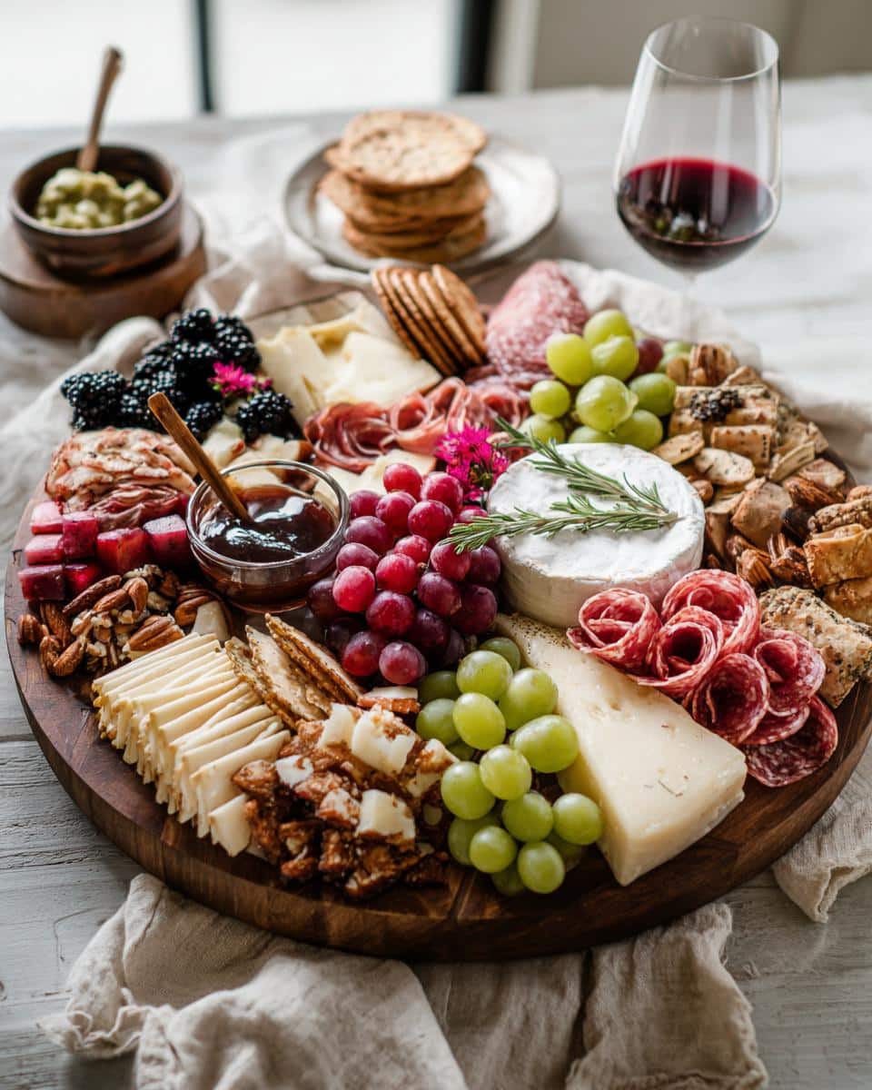 new years charcuterie board - Featured