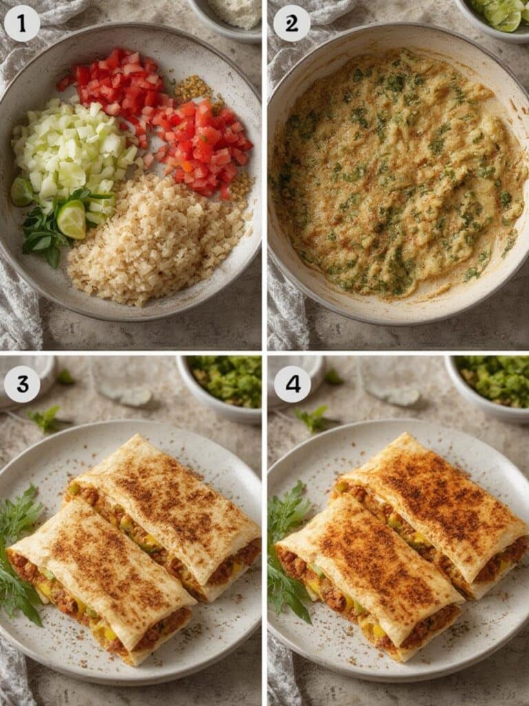 Smashburger Quesadillas coocking Steps