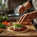 Smashburger Quesadillas Preparing