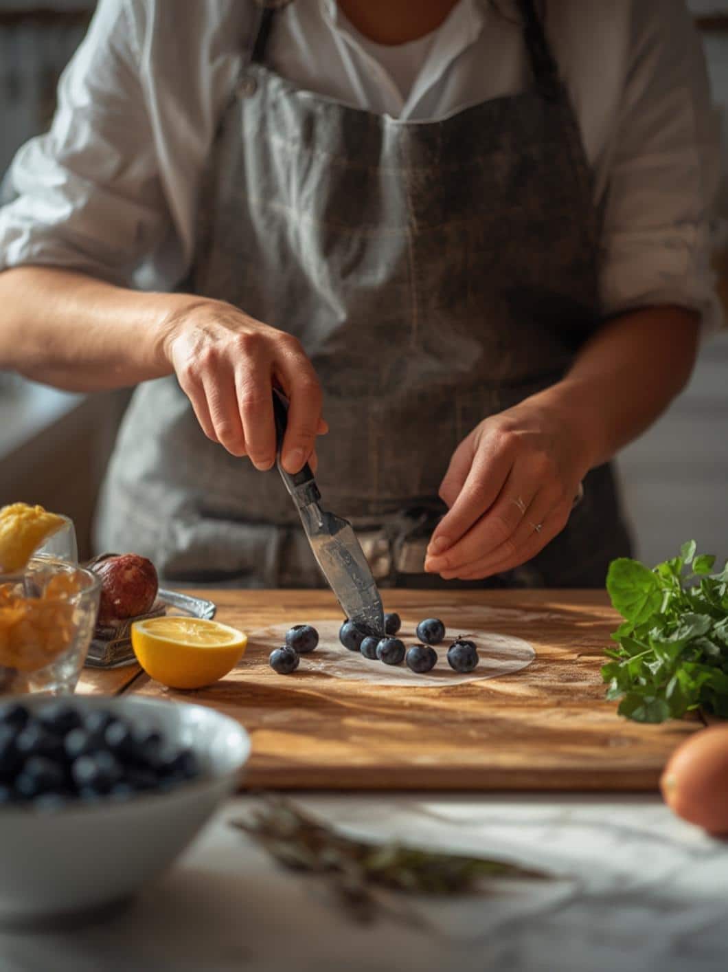 Perfectly baked blueberry lemon boule
