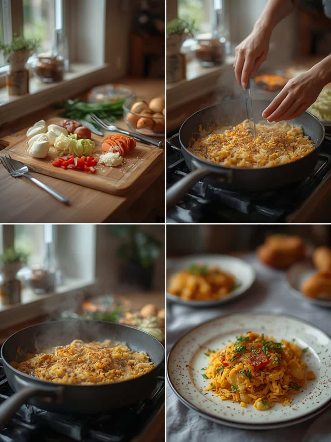 Preparing Funeral Potatoes