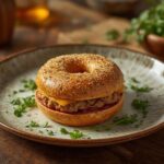 high protein bagels Serving