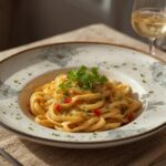 spring pasta Serving