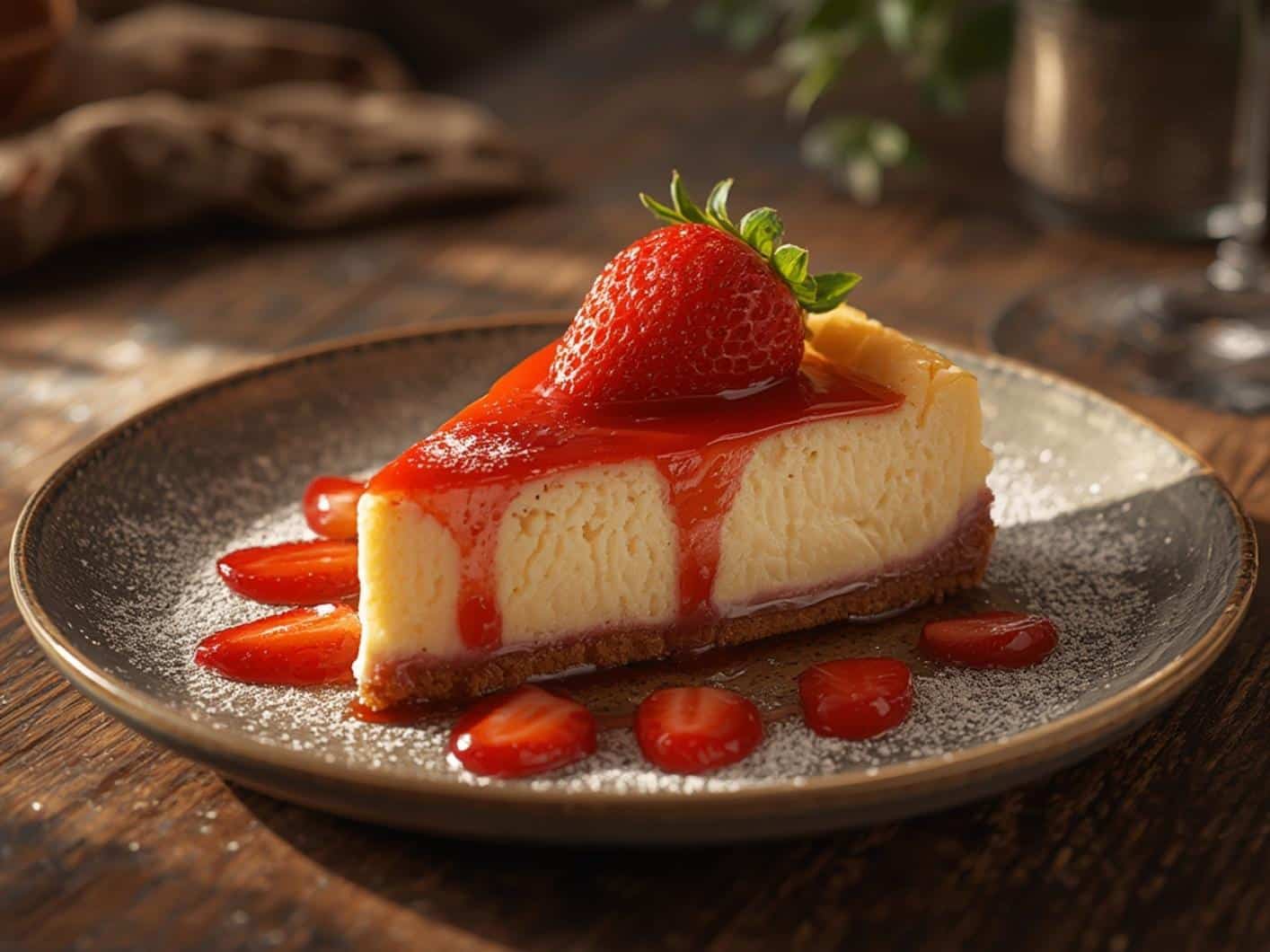 Strawberry Cheesecake Serving